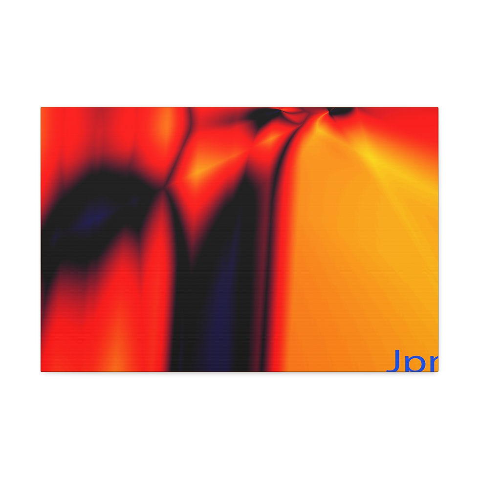 Thumbnail: Broken tree on Halloween night Vibrant Abstract Canvas Wall Art, 