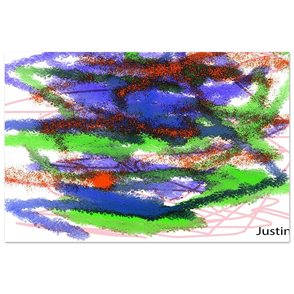 Thumbnail: Watercolor painting Aluminum Print