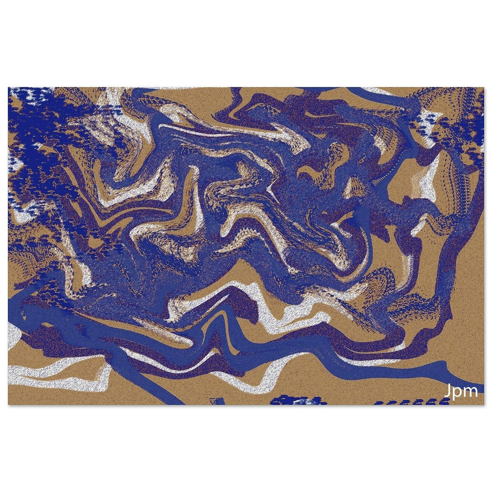 Thumbnail: brown and purple designs Aluminum Print