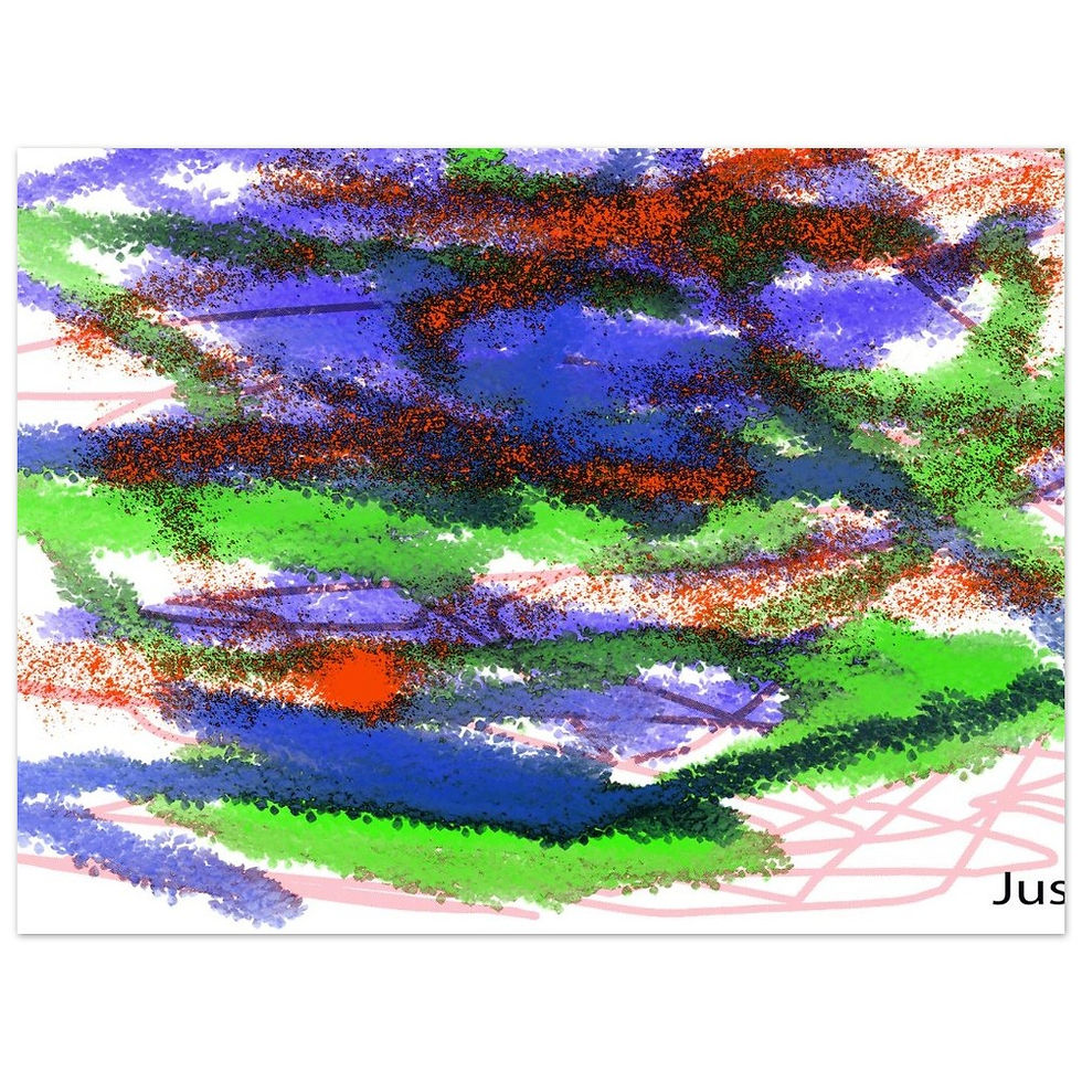 Thumbnail: Watercolor painting Aluminum Print