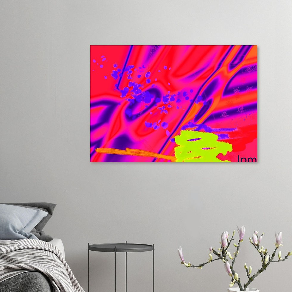 Thumbnail: Painted walls Aluminum Print