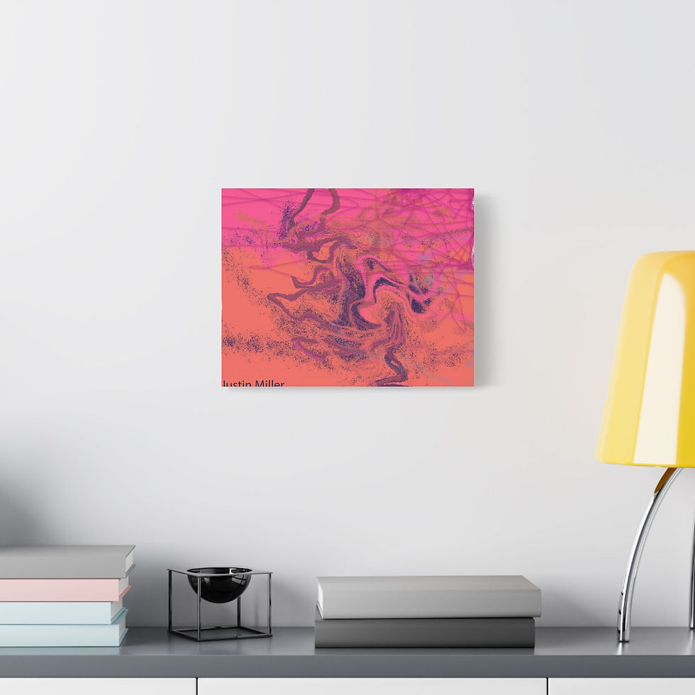 Thumbnail: Vibrant Abstract Art Canvas, Colorful Wall Art 
