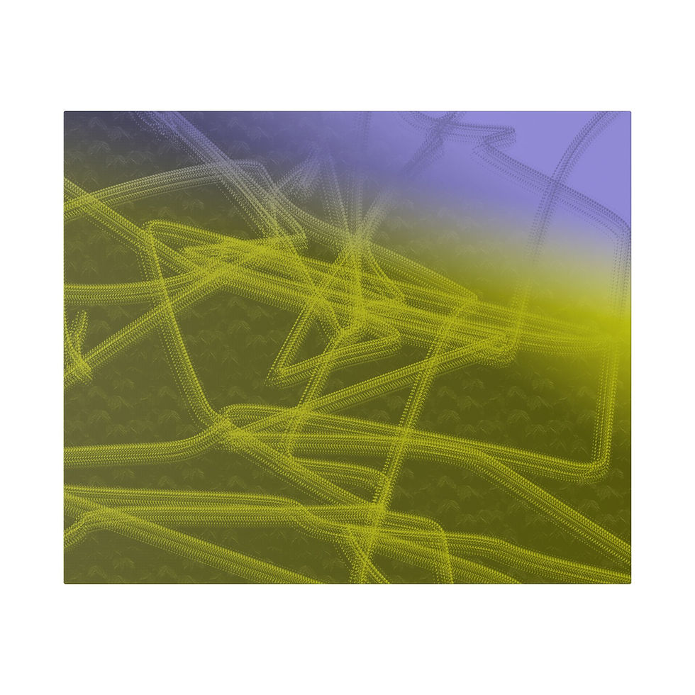 Thumbnail: The day sunset Abstract Stretched Canvas Print 