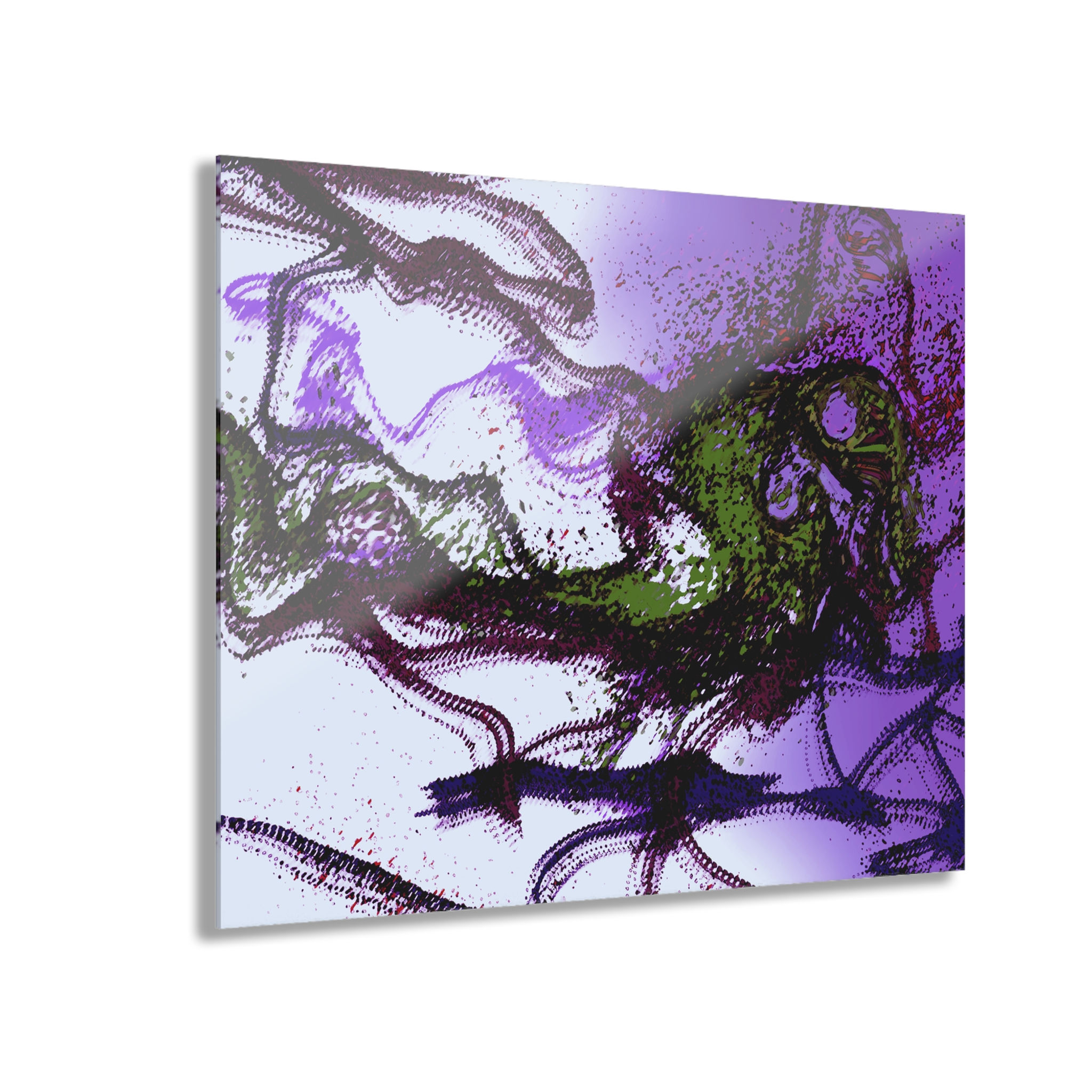 Vibrant Acrylic Print Decor, Colorful artwork for art lovers