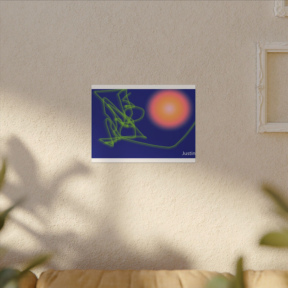 Thumbnail: Vibrant Abstract Canvas Art Print, Gift for art lovers