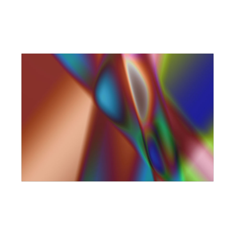 Thumbnail: Vibrant Abstract Canvas Art Print