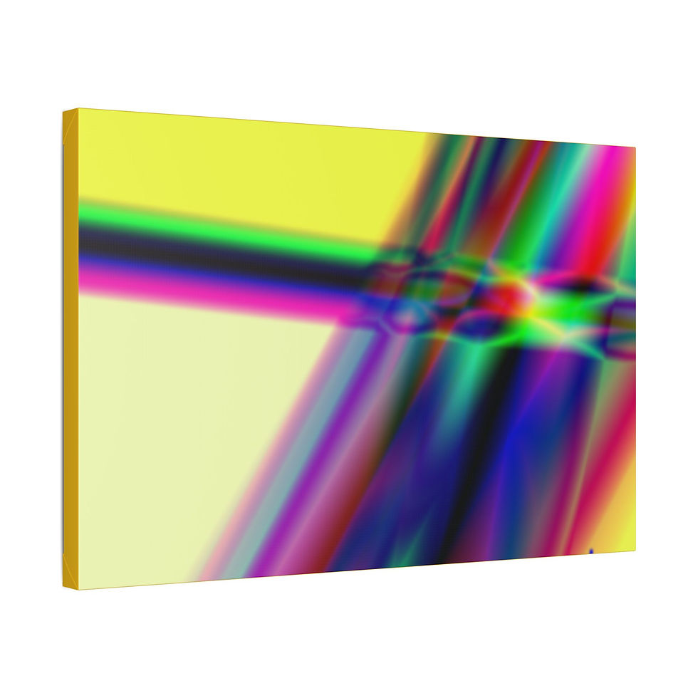 Thumbnail: Vibrant Abstract Stretched Canvas Art
