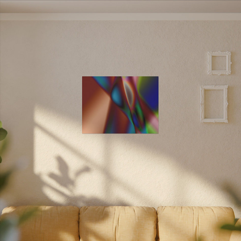 Thumbnail: Vibrant Abstract Canvas Art Print