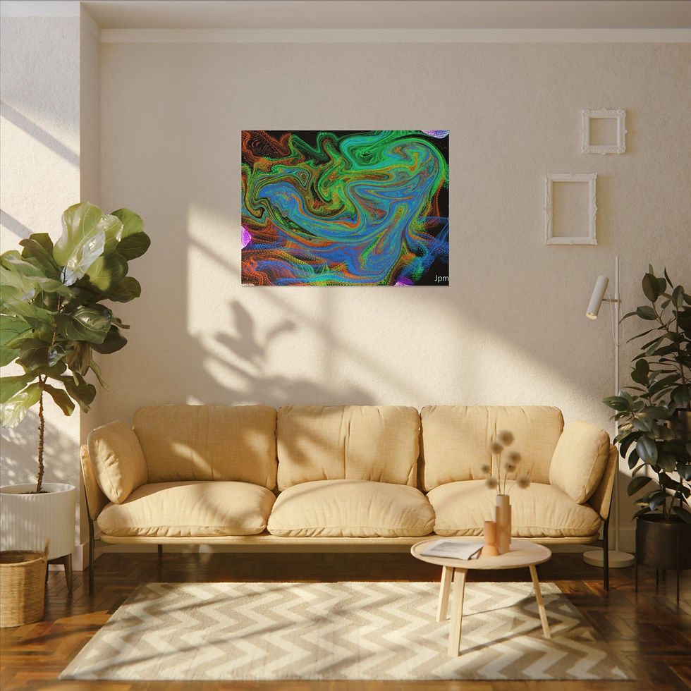 Thumbnail: Vibrant Abstract Colorful Canvas Print-Gift for art lovers