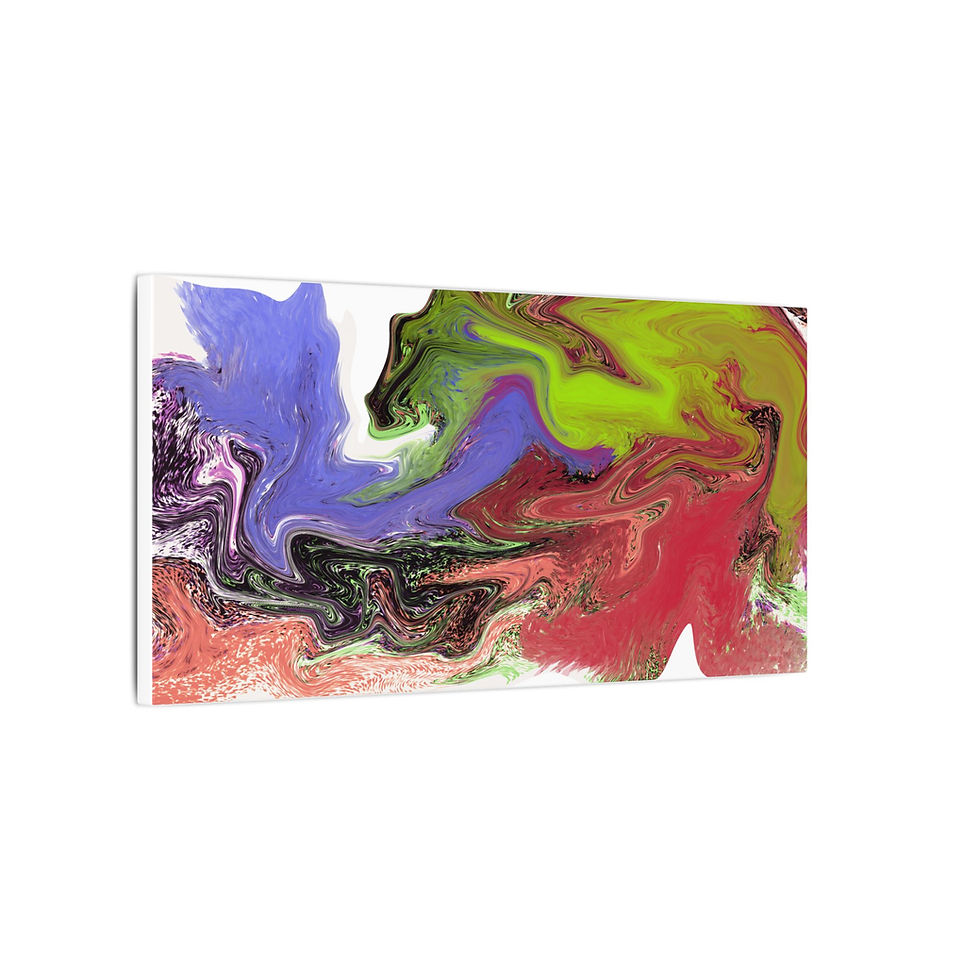 Thumbnail: Colorful Abstract Canvas Wall Art, Modern Artwork, Gift for art lovers 