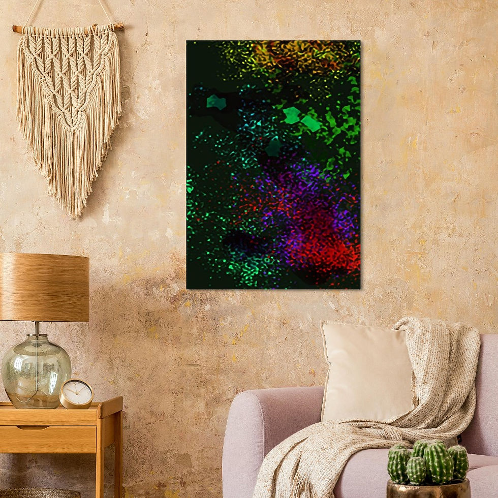 Thumbnail: Fireflies at night Aluminum Print