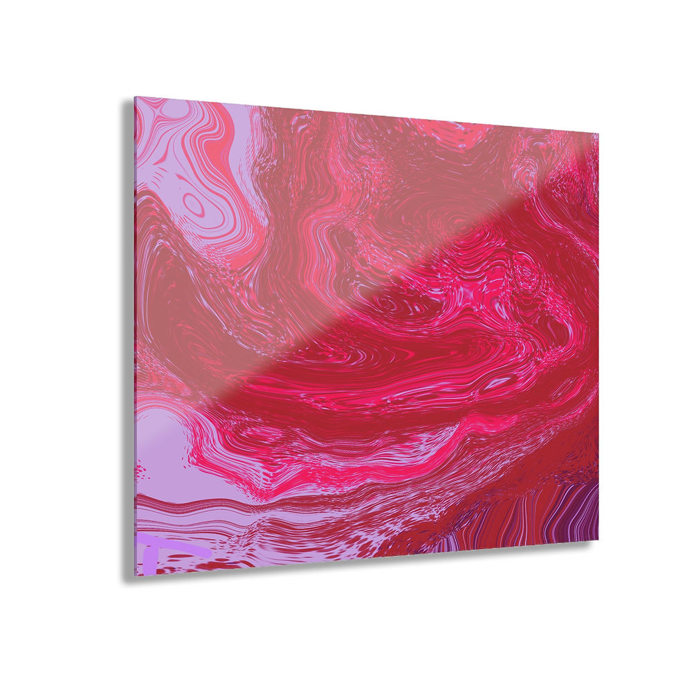 Thumbnail: Vibrant Acrylic Wall Art - Perfect for living room- Gift for art lovers 