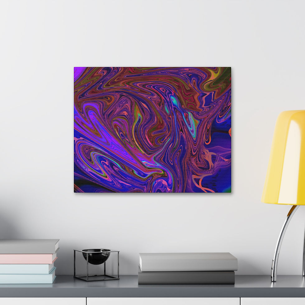 Thumbnail: The mist of color Vibrant Abstract Canvas Art 