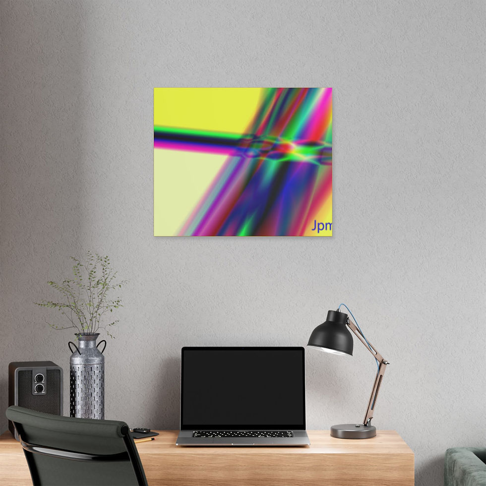 Thumbnail: Vibrant Abstract Stretched Canvas Art