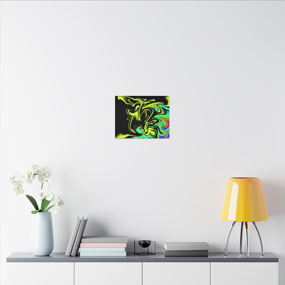 Thumbnail: Vibrant Abstract Wall Art Canvas Print