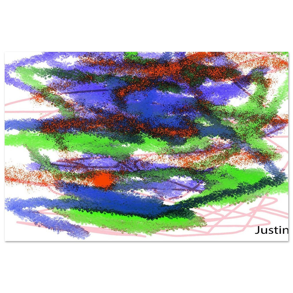 Thumbnail: Watercolor painting Aluminum Print