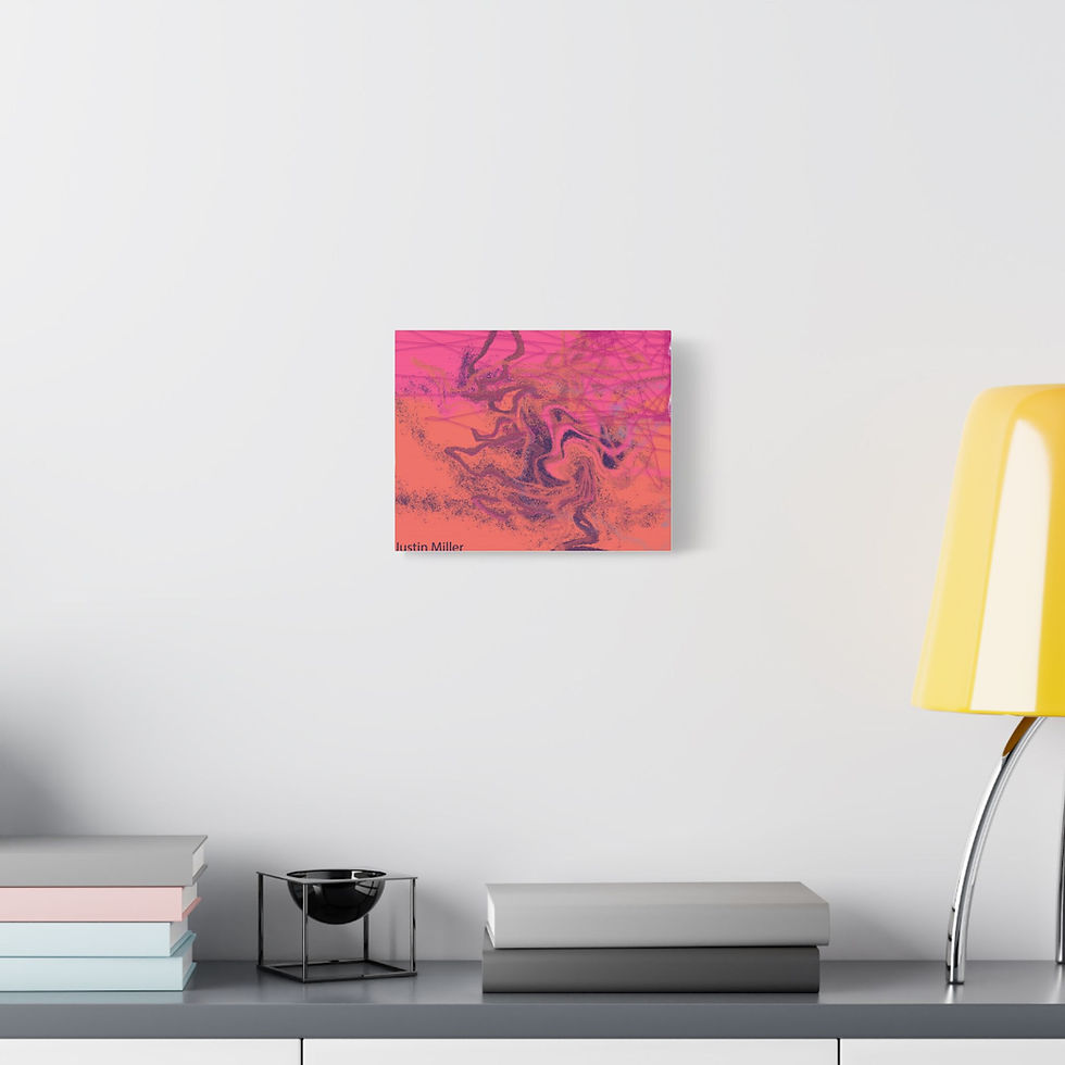 Thumbnail: Vibrant Abstract Art Canvas, Colorful Wall Art 