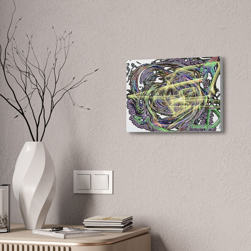 Thumbnail: Canvas Wall Art, Abstract Design, Home Decor, Colorful Artwork