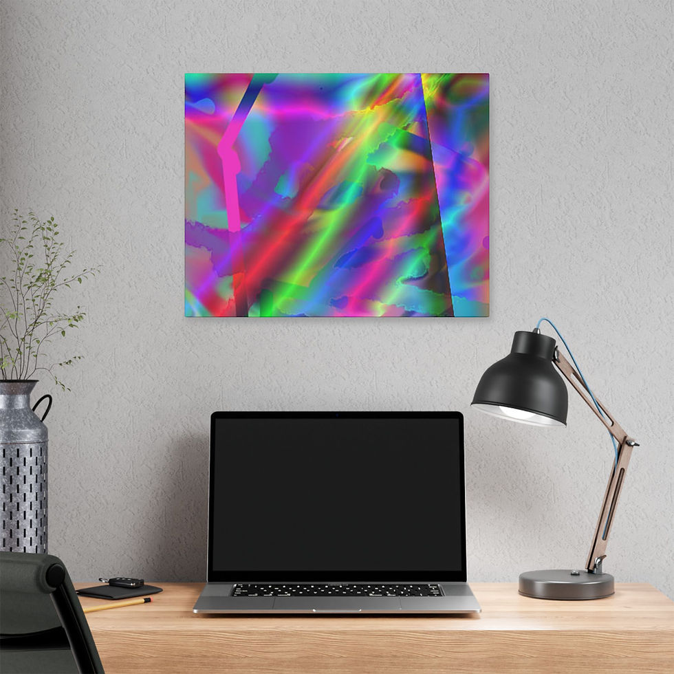 Thumbnail: Cold mountain Abstract Colorful Canvas 