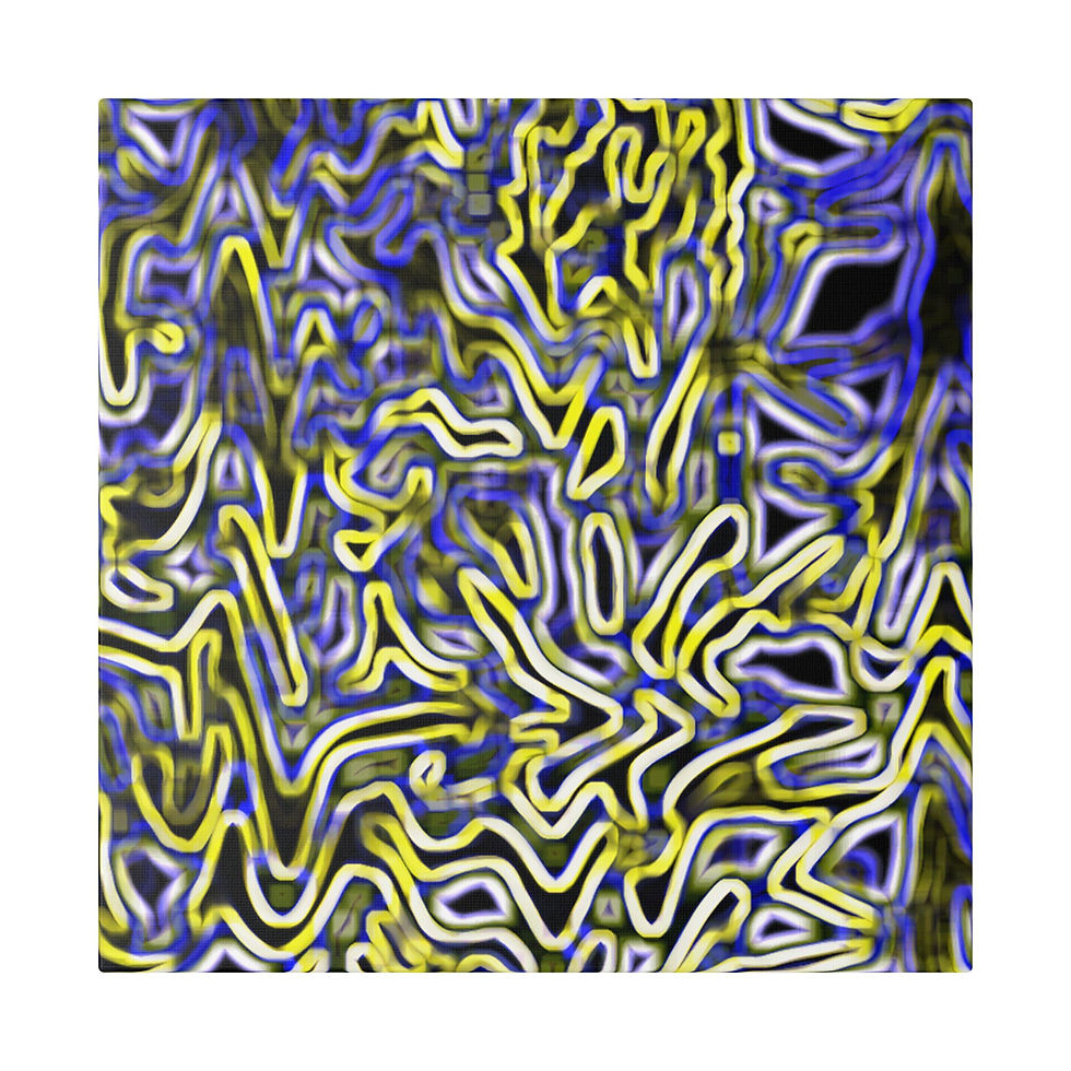 Thumbnail: Jungle of Warms Vibrant Abstract Canvas Art