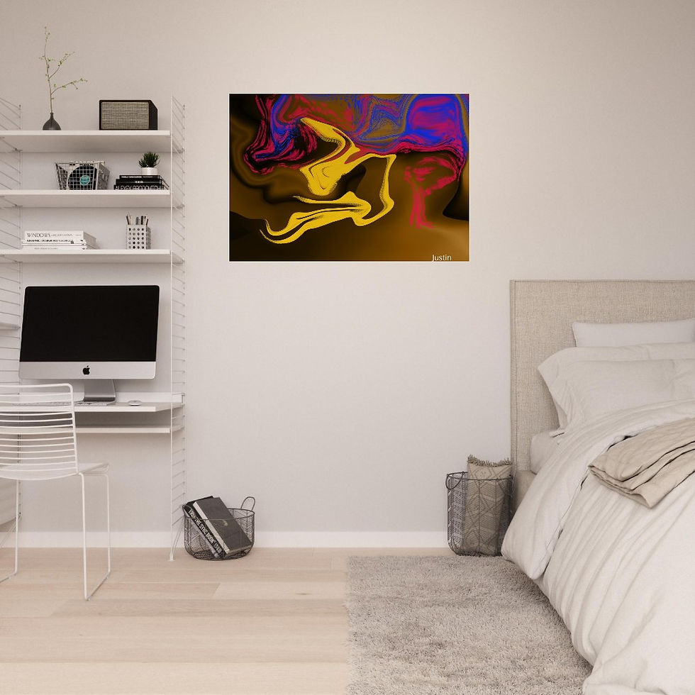 Thumbnail: circled colored skies Aluminum Print