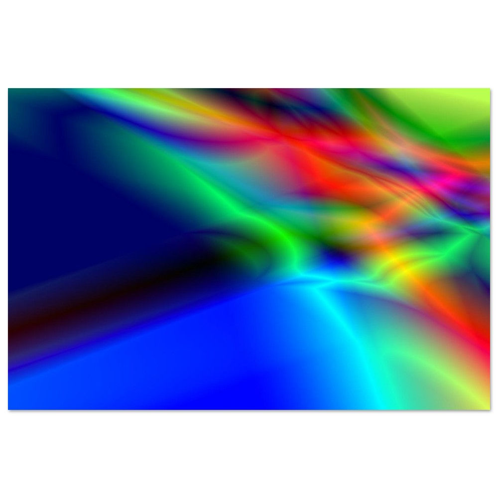 crystals in a rainbow sky Aluminum Print