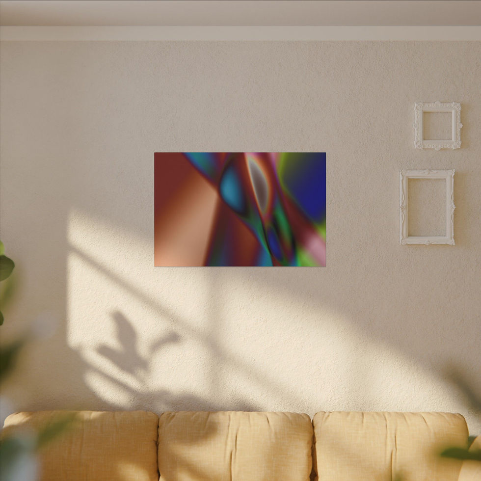Thumbnail: Vibrant Abstract Canvas Art Print