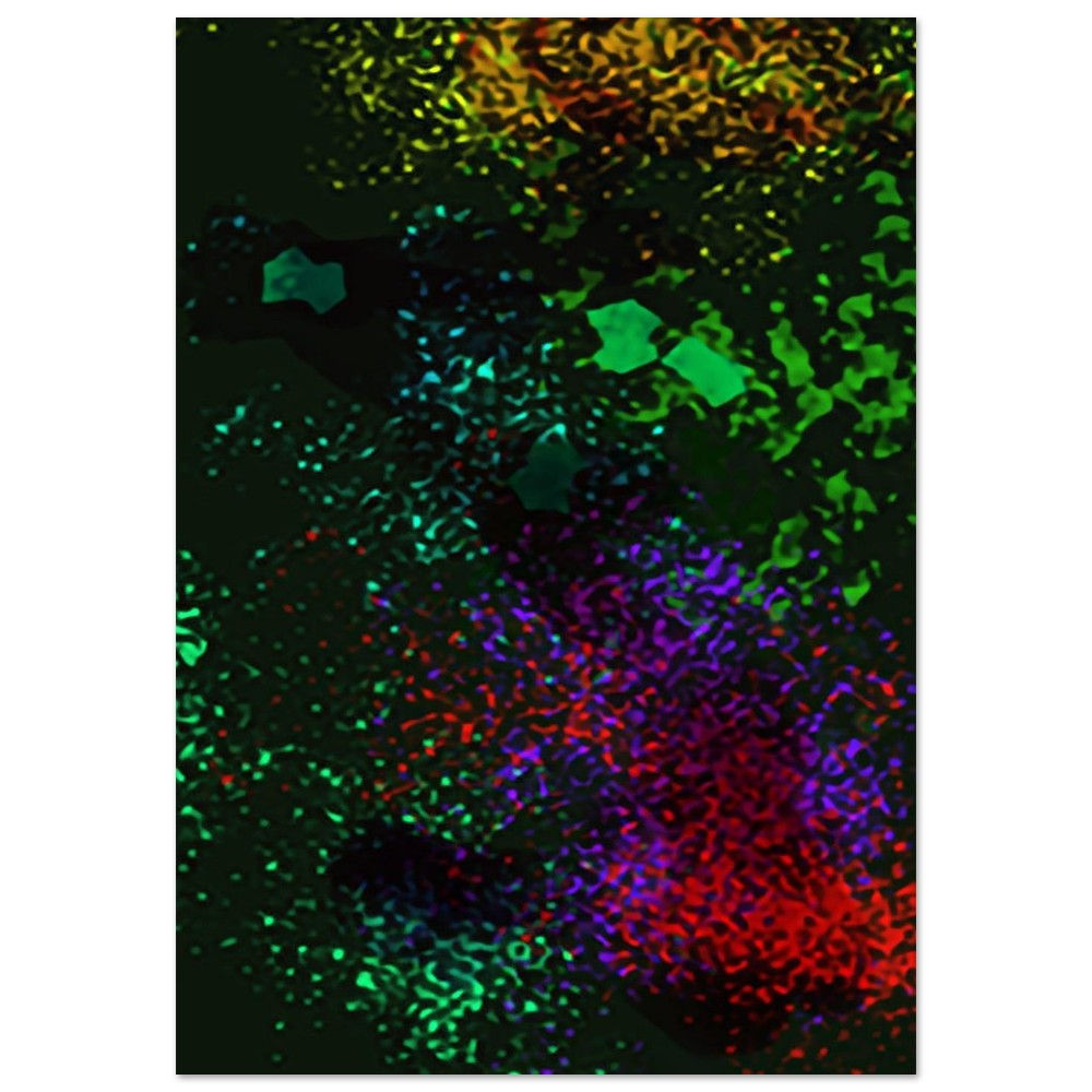 Fireflies at night Aluminum Print