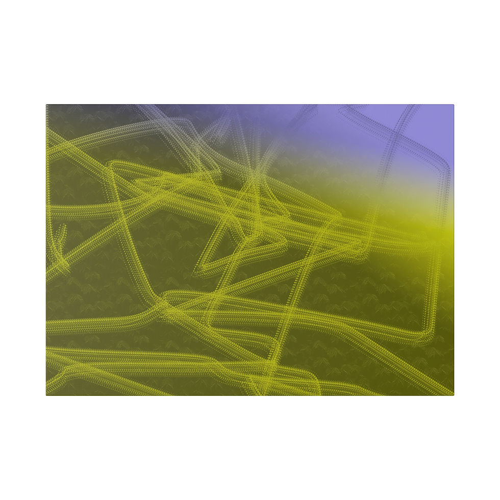 Thumbnail: The day sunset Abstract Stretched Canvas Print 