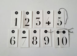 Printed Numbers £1