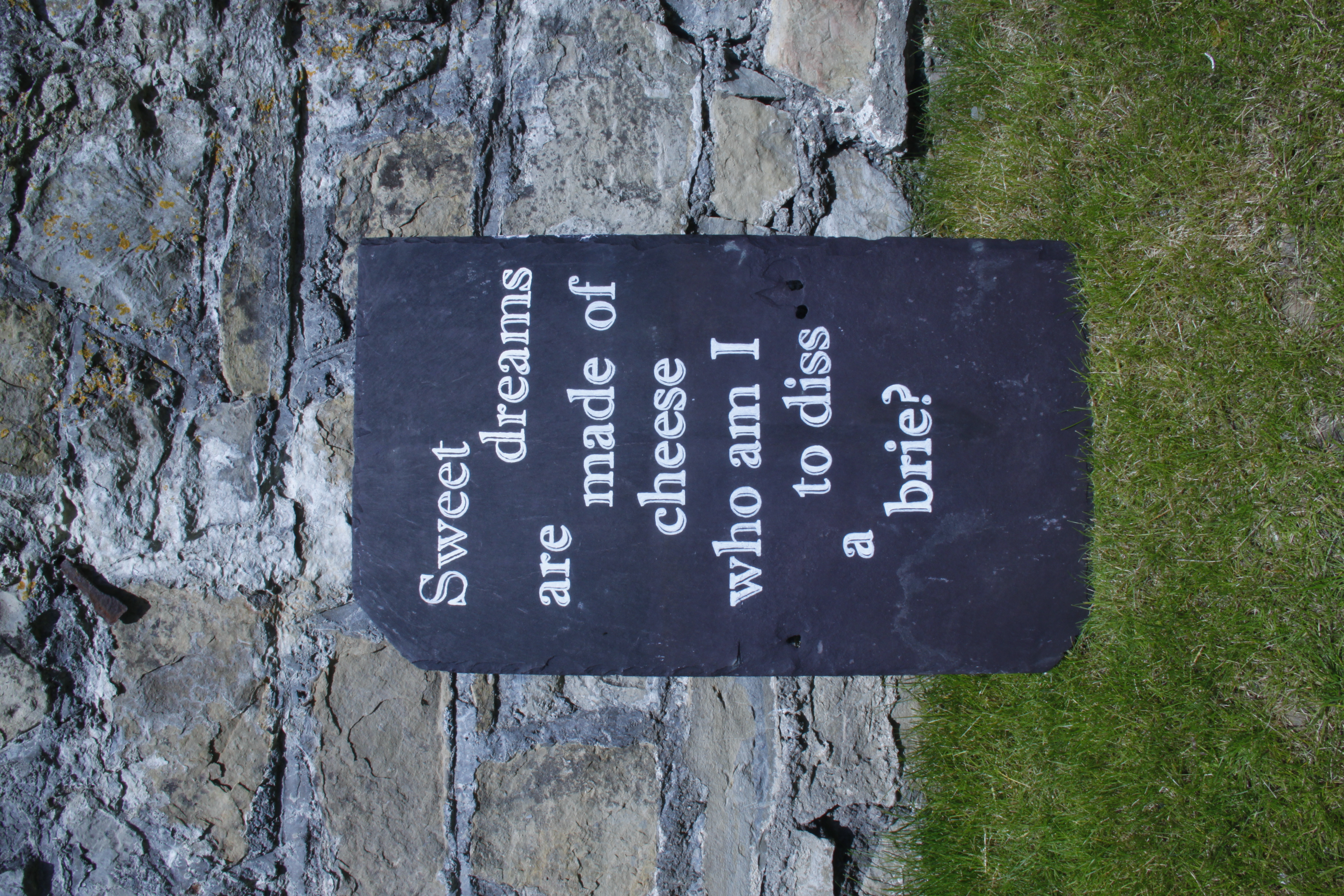 Recycled Roof Slate Sign