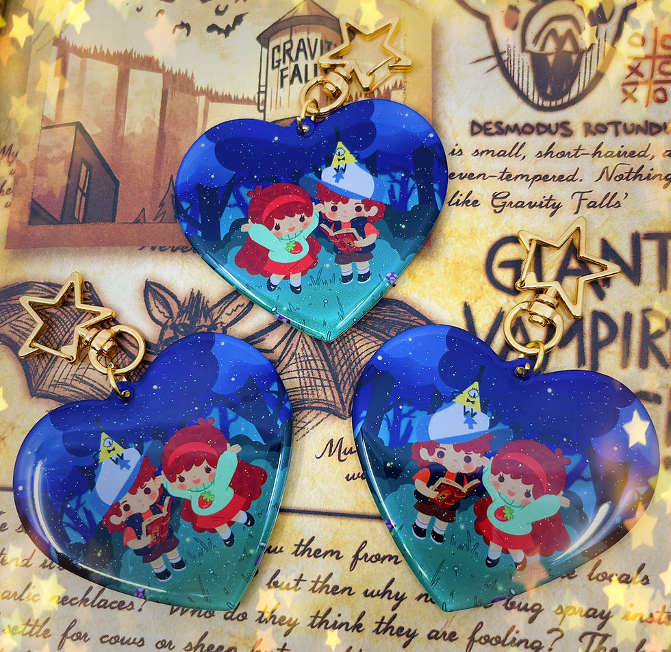 Thumbnail: ⋆ GRAVITY FALLS ⋆ Mystery Twin Mabel Dipper charm