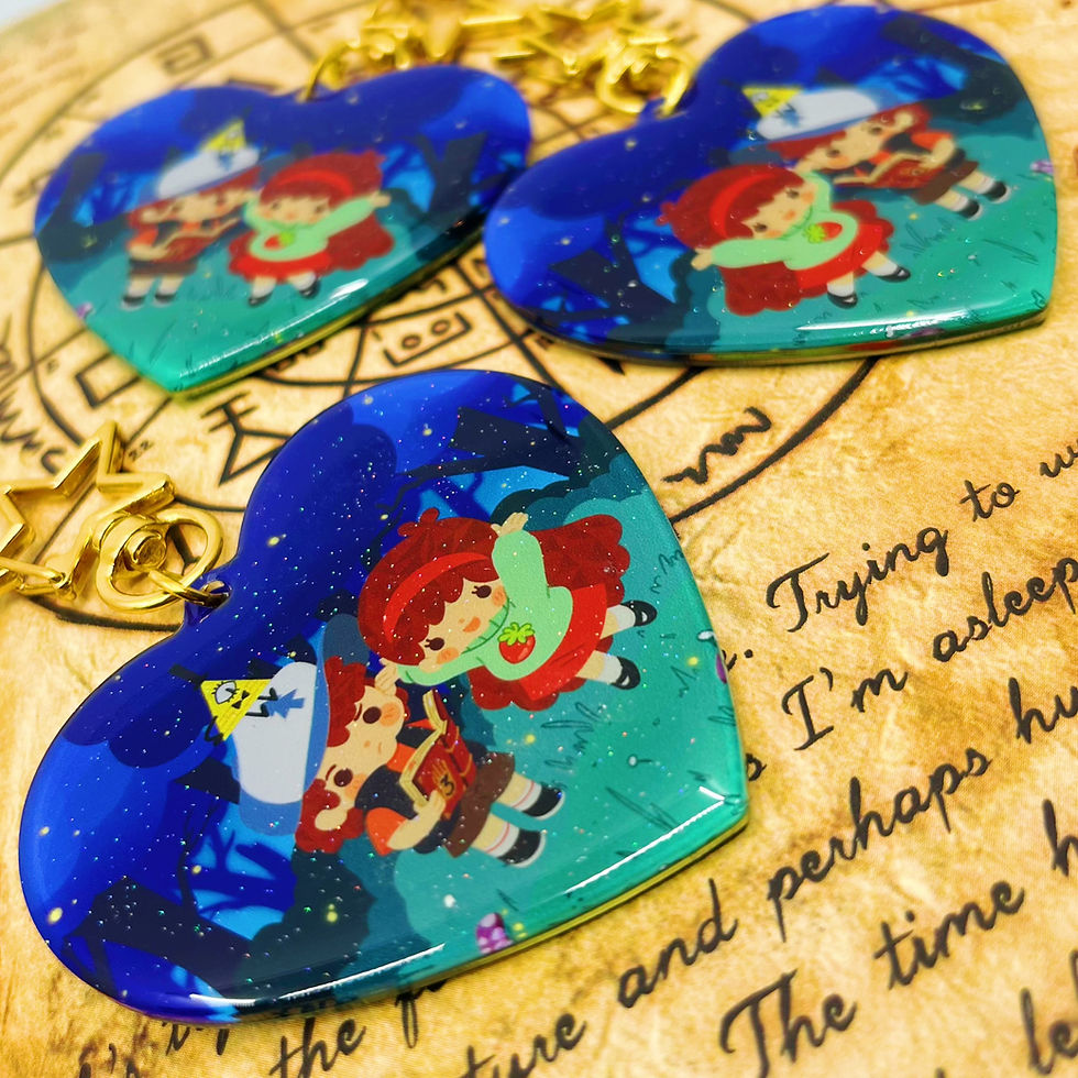 Thumbnail: ⋆ GRAVITY FALLS ⋆ Mystery Twin Mabel Dipper charm