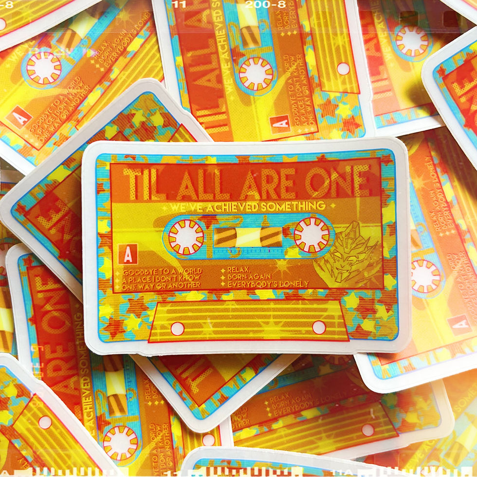 Thumbnail: ⋆ ROBOTS ASSEMBLE ⋆ Vinyl Cassette Stickers