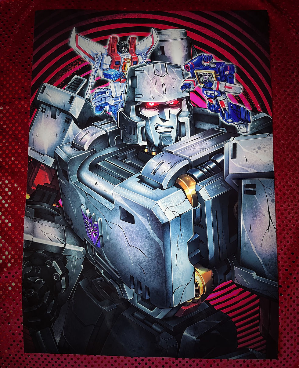 Thumbnail: Transformers G1 Megatron-Soundwave-Starscream Poster