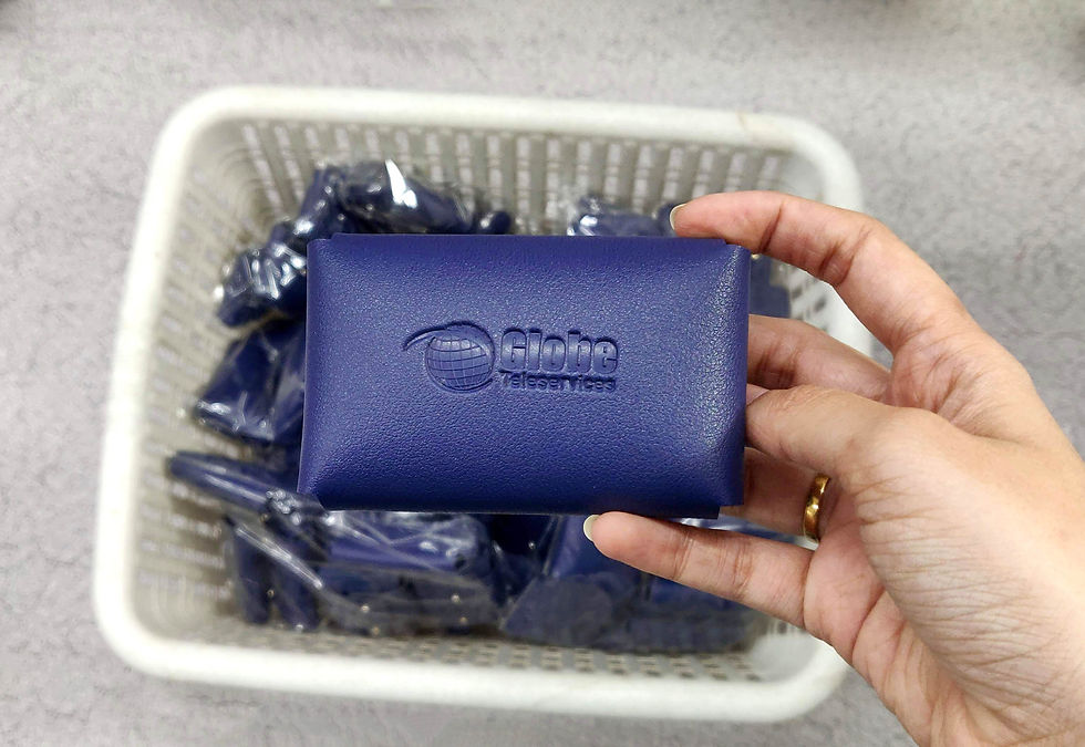 A purple pouch