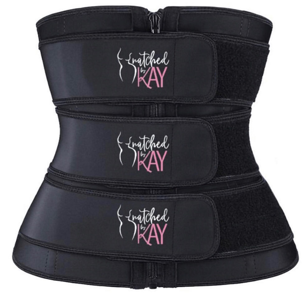 Thumbnail: 3 Belt Black Snatched Waist Trainer