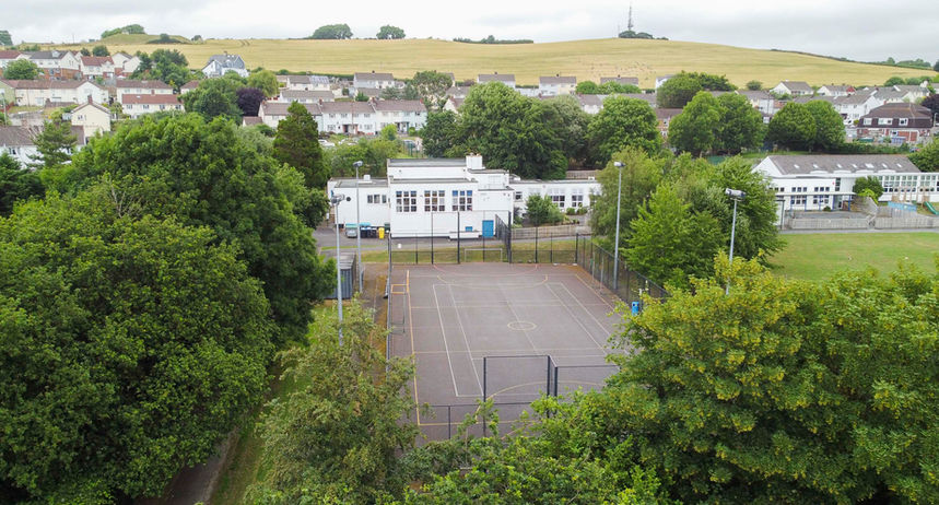 Eden Park Academy arial view of sports field