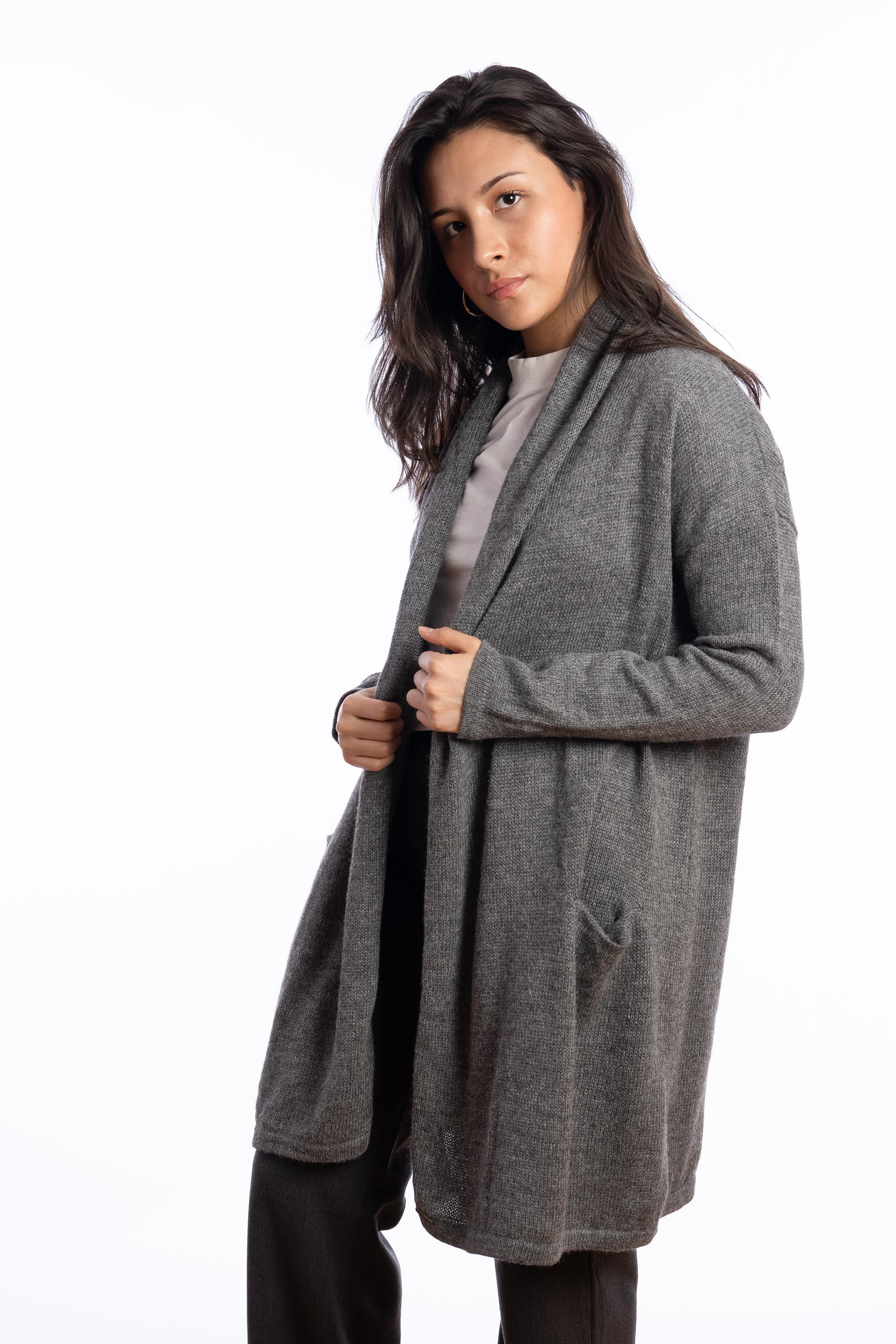 Strickjacke Ulla Dick – Übergangsjacke aus Alpaka-Baumwoll-Mix