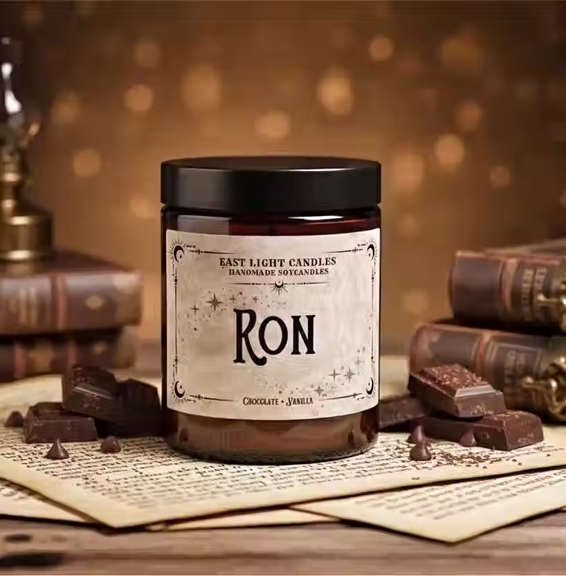 Ron Wizard Duftkerze | Fantasy Buchkerze aus Sojawachson
