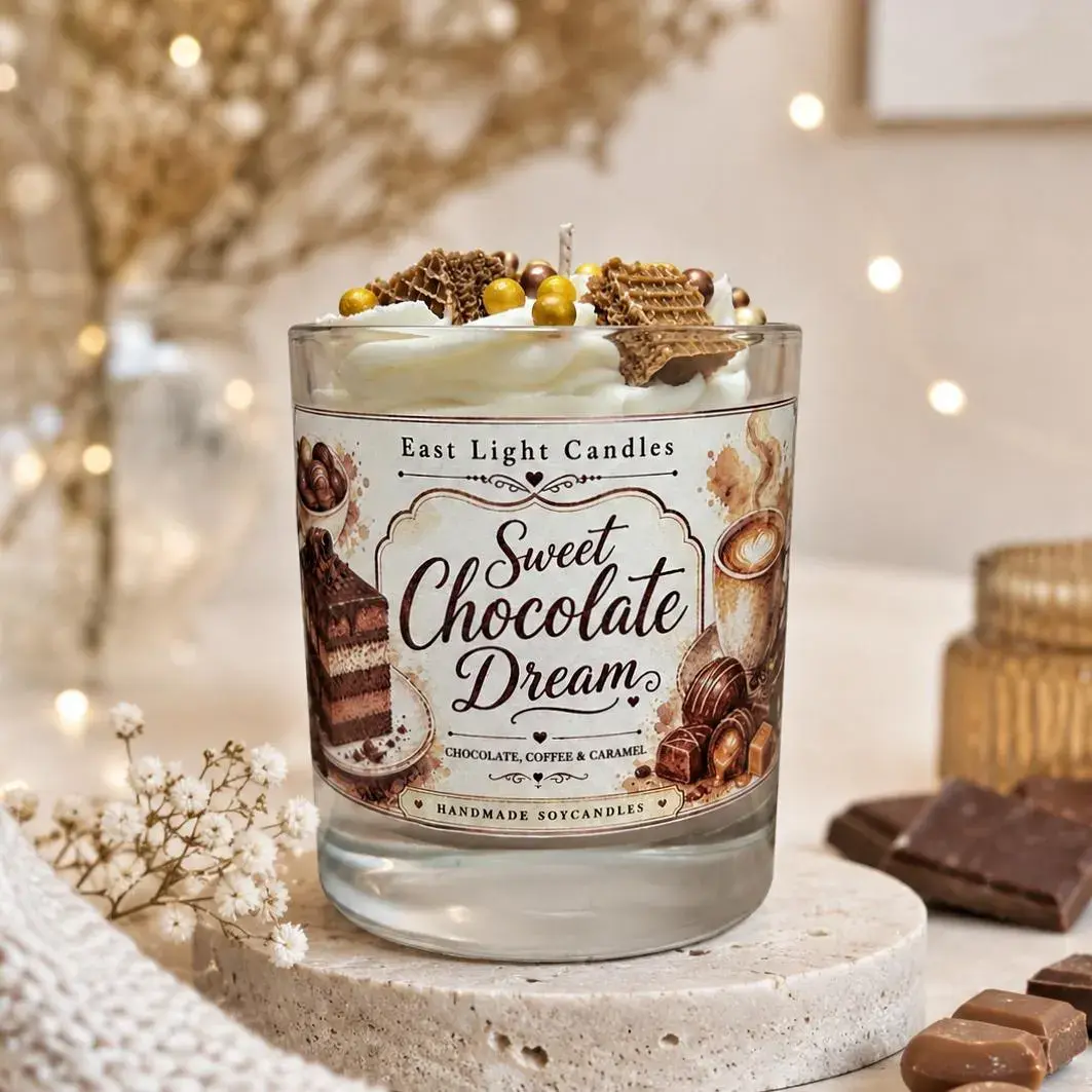 Sweet Chocolate Dream Duftkerze – Dessert Candle aus Sojawachs – Chocolate