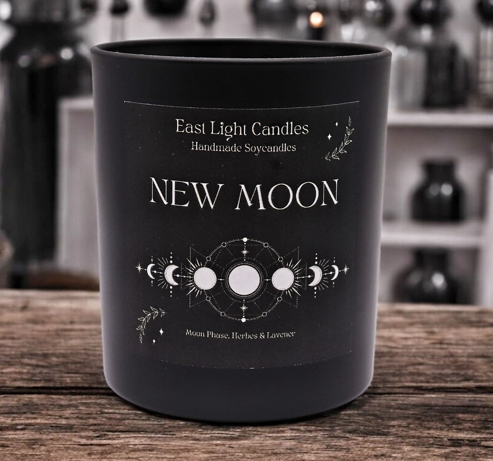 New Moon, Witchy Kerze Handgemachte, Sojawachskerze, Dekorative Kerze