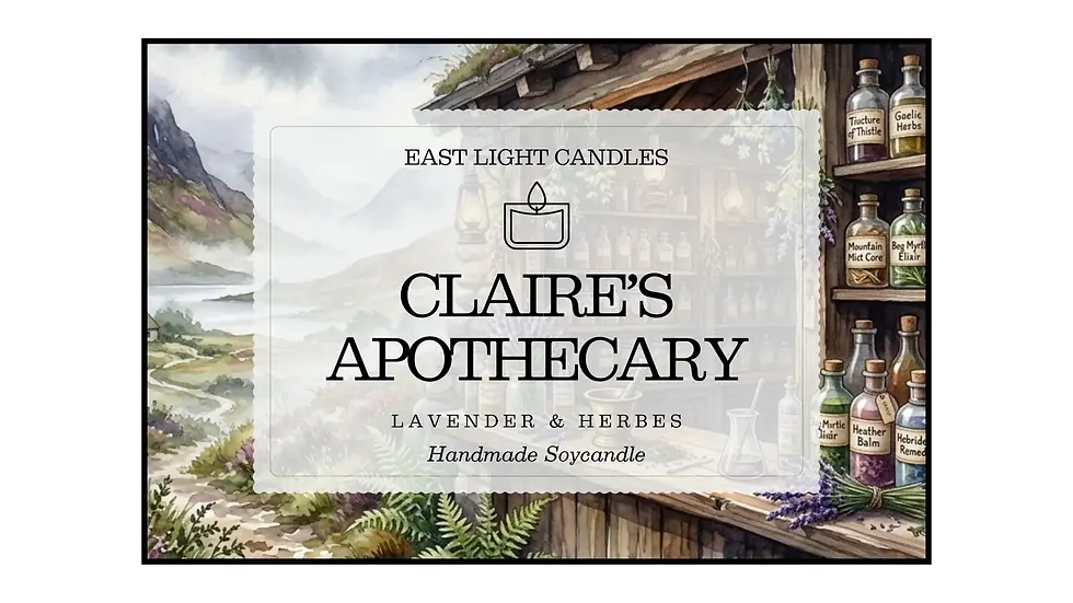 Thumbnail: Claires Apothecary – Highlands Candle – Herbal Soy Candle – OutlanderCandle