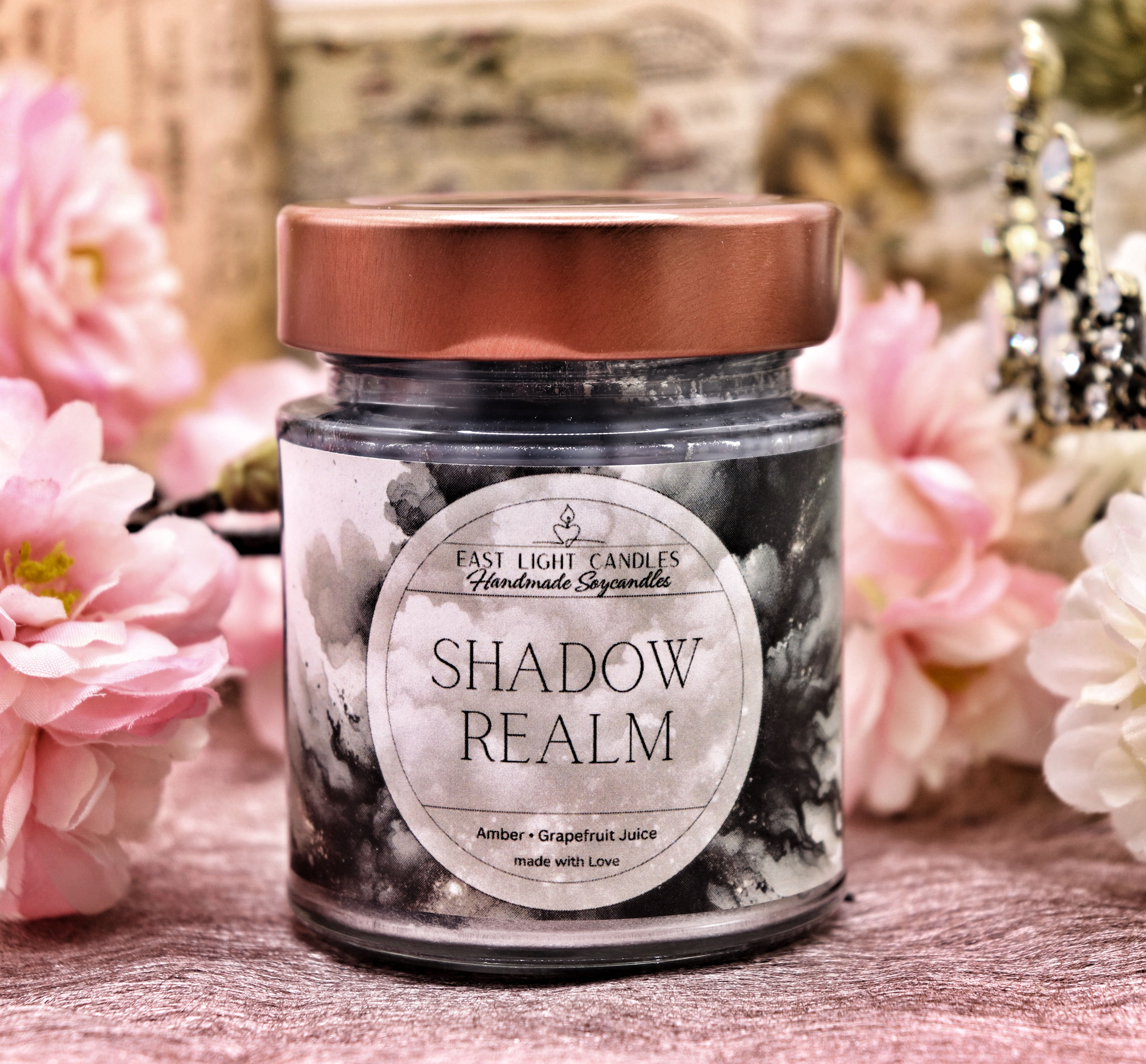 Shadow Realm, Buchkerze Crave, Handgemachte Sojawachsk