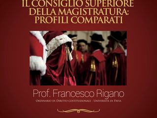 Lezione sul Consiglio superiore della magistratura. Prof. Rigano.