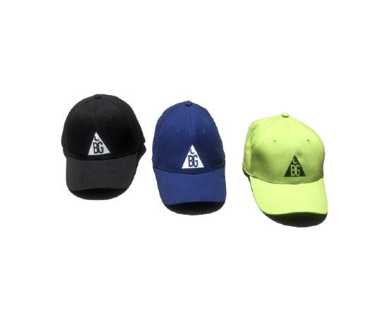 Black Gold Logo Fitted Caps