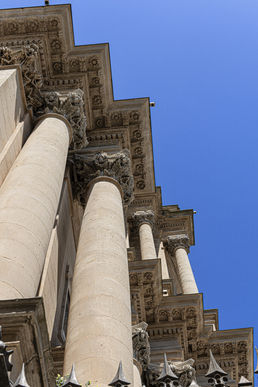Detail of the cathedral of Ragusa Ibli
