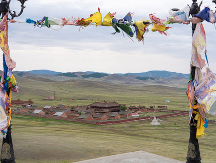 View from the hill on Amarbayasgalant Monastery, Selenge Aimag, Mongolia