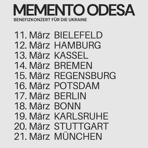 MEMENTO ODESA LIVE! Nov/Dec 2024