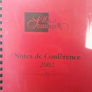 Notes de Conférence 2002